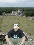 Taylor On Chichen Itza Pyramid 1